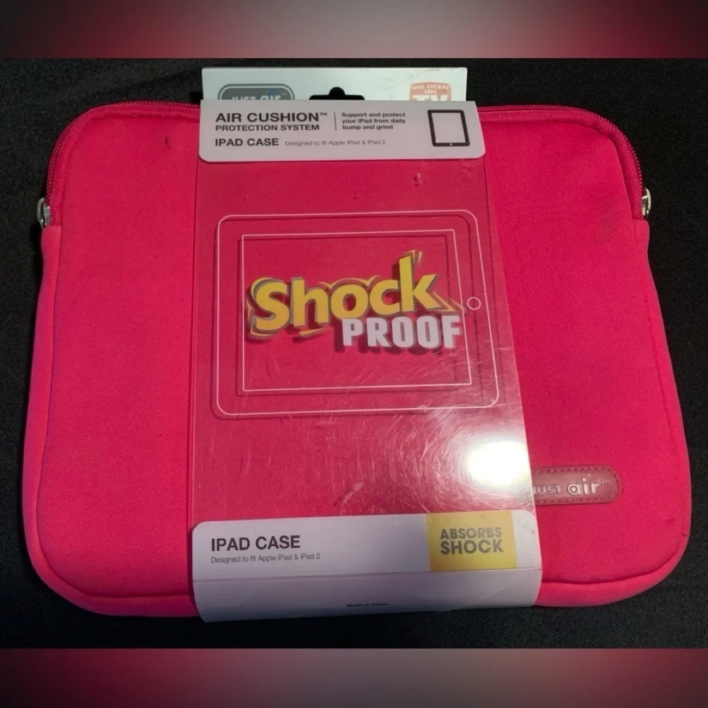 Hot Pink IPad Shock Proof case for iPad and ipad2.